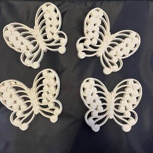 Vintage 1970’s Burwood Butterflies, Set of 4